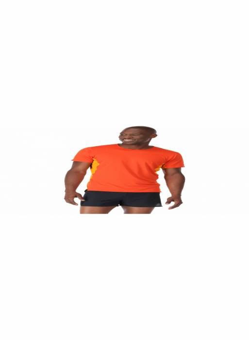 تیشرت ورزشی مردانه زرد نارنجی برند rab