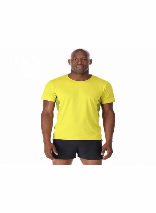 تیشرت ورزشی مردانه زرد سبز برند rab