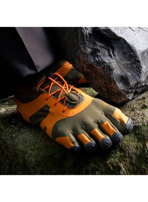 کفش پیاده روی مردانه ویبرام نارنجی سبز